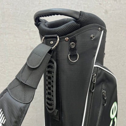 ニューバランス　ゴルフ用　スタンド式　キャディバッグ　約8.5型　ブラック　黒　ポリエステル　New Balance