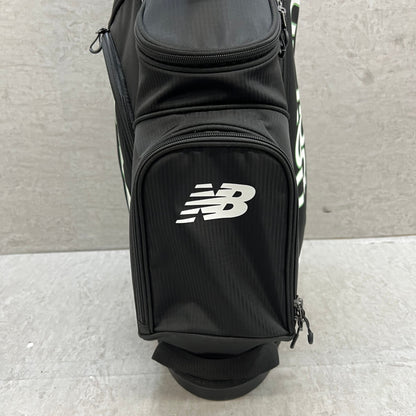ニューバランス　ゴルフ用　スタンド式　キャディバッグ　約8.5型　ブラック　黒　ポリエステル　New Balance