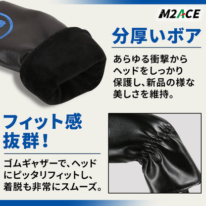 アイアン ヘッドカバー ウェッジカバー ＰＵレザー ９枚セット　ゴルフ用品