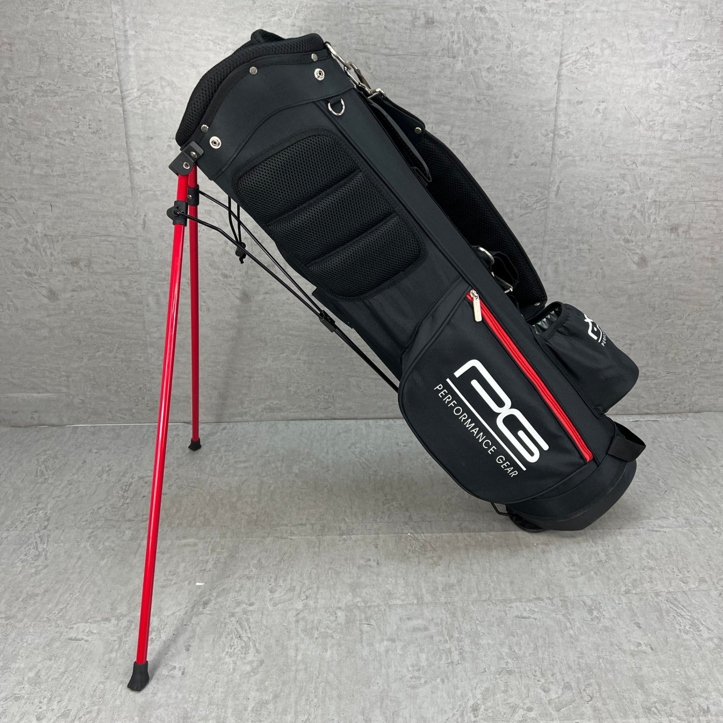 パフォーマンスギア　ゴルフ　スタンド式キャディバッグ　約８型　ブラック　黒　PERFORMANCE GEAR