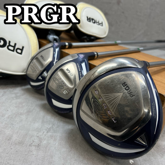 プロギア　iD nabla X　レディースゴルフ　ウッドセット　3本　A　右利き用　ドライバー　フェアウェイ　ユーティリティ　PRGR ナブラ
