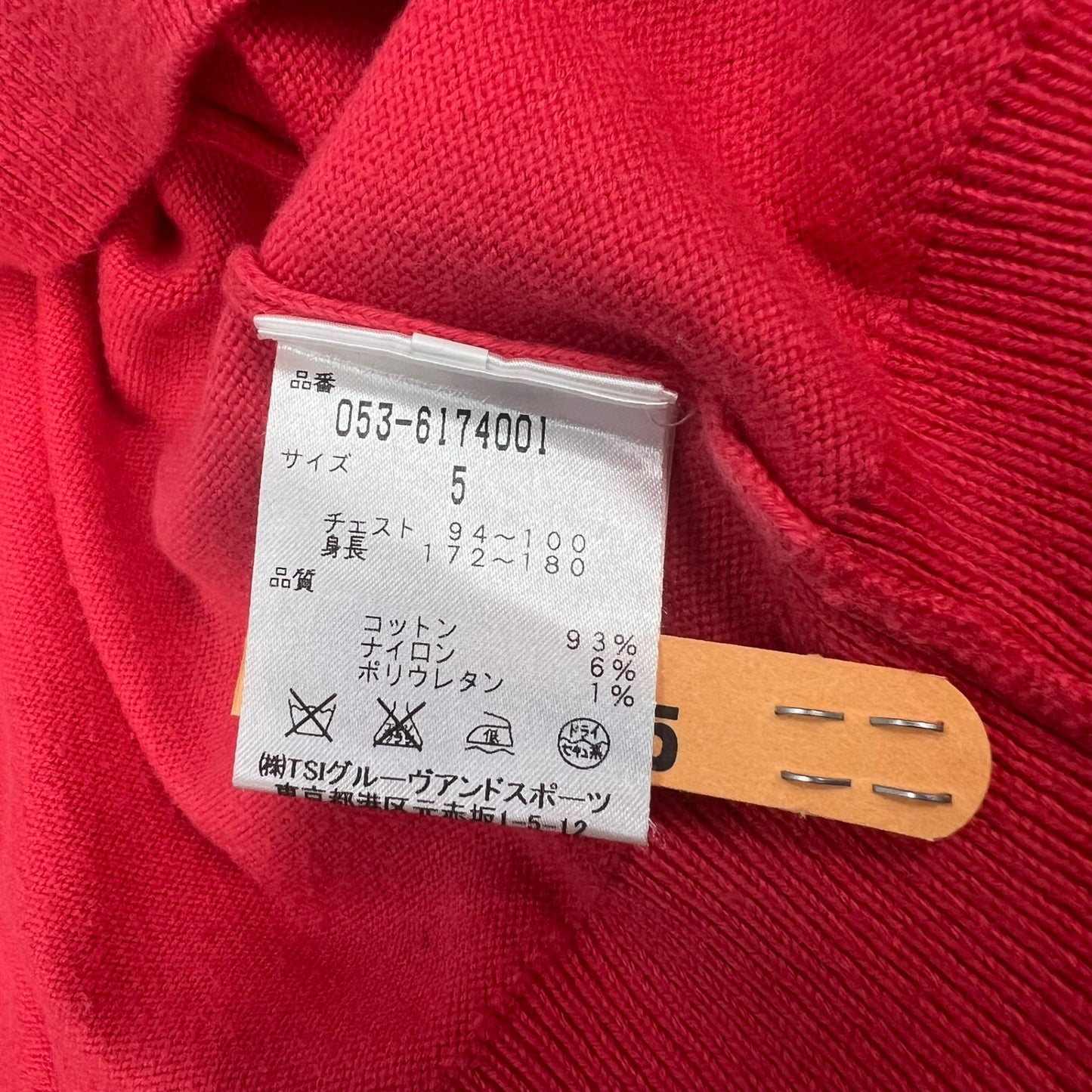 PEARLY GATES パーリーゲイツ　メンズ　男性用 長袖トップス ニットセーター　タートルネック　ピンク　5号　Lサイズ