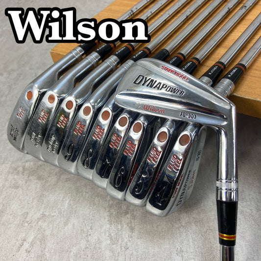 ウィルソン　スタッフモデル　ダイナパワー　FG-901　メンズゴルフ　アイアンセット　10本　右利き用　Wilson　STAFF MODEL DYNAPOWER