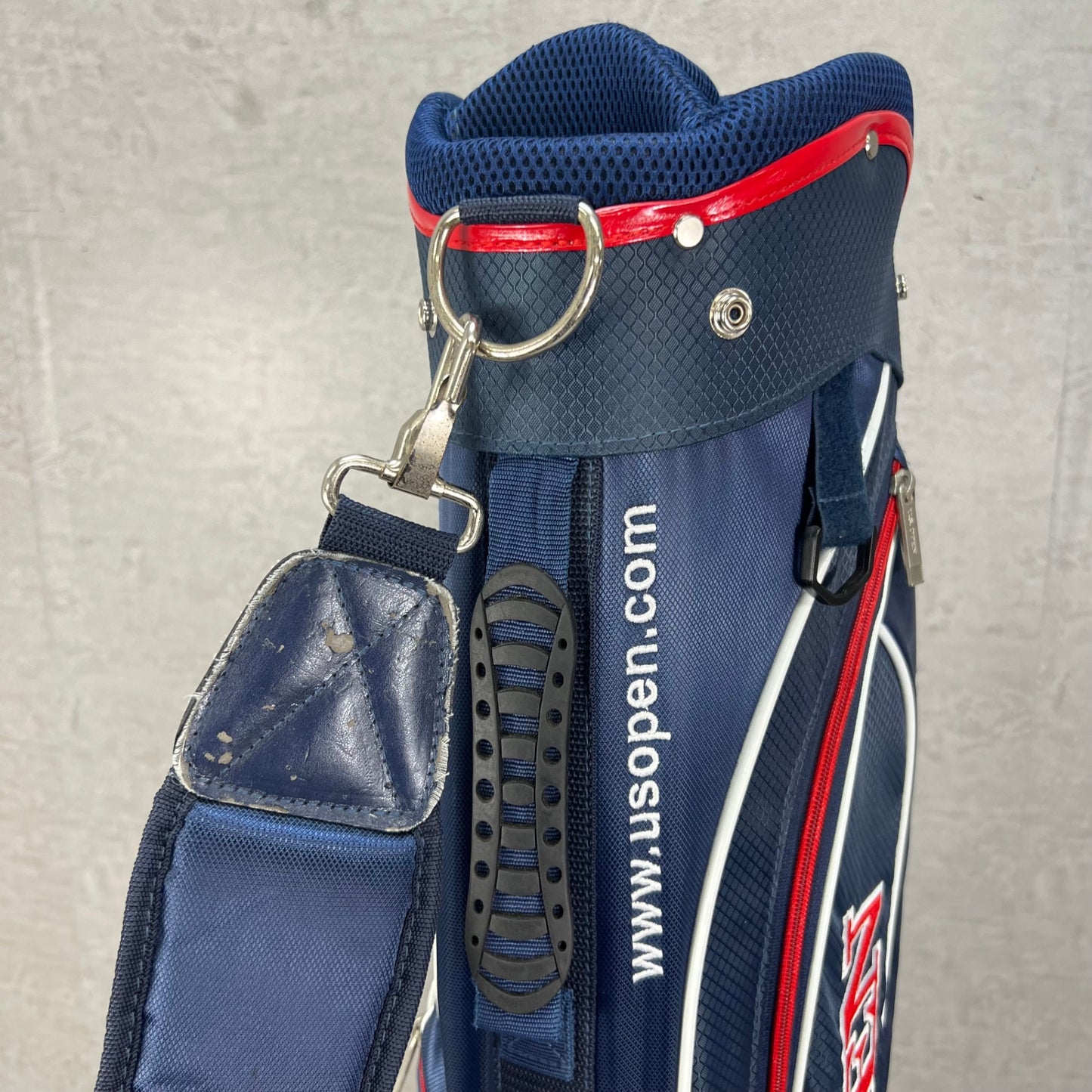 U.S.OPEN　ゴルフ用　スタンド式キャディバッグ　ナイロン　ネイビー　ユーエスオープン　ラウンドアイテム