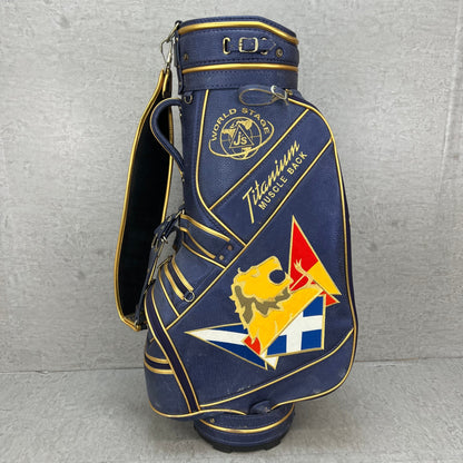 ジャンボ尾崎　Js 　ゴルフ　カート式キャディバッグ　約9型　アイアンカバー