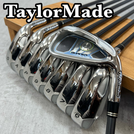 テーラーメイド バーナープラス レディースゴルフ アイアンセット 8本 右利き用 L カーボン TaylorMade BURNER PLUS