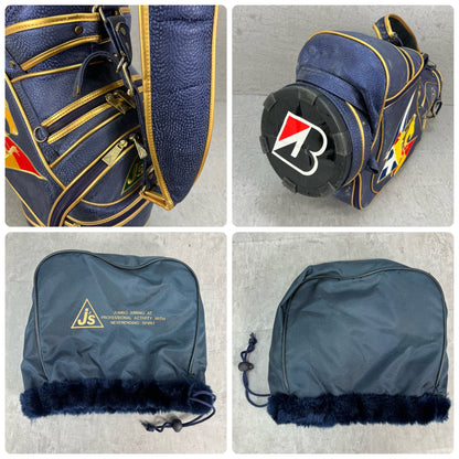 ジャンボ尾崎　Js 　ゴルフ　カート式キャディバッグ　約9型　アイアンカバー