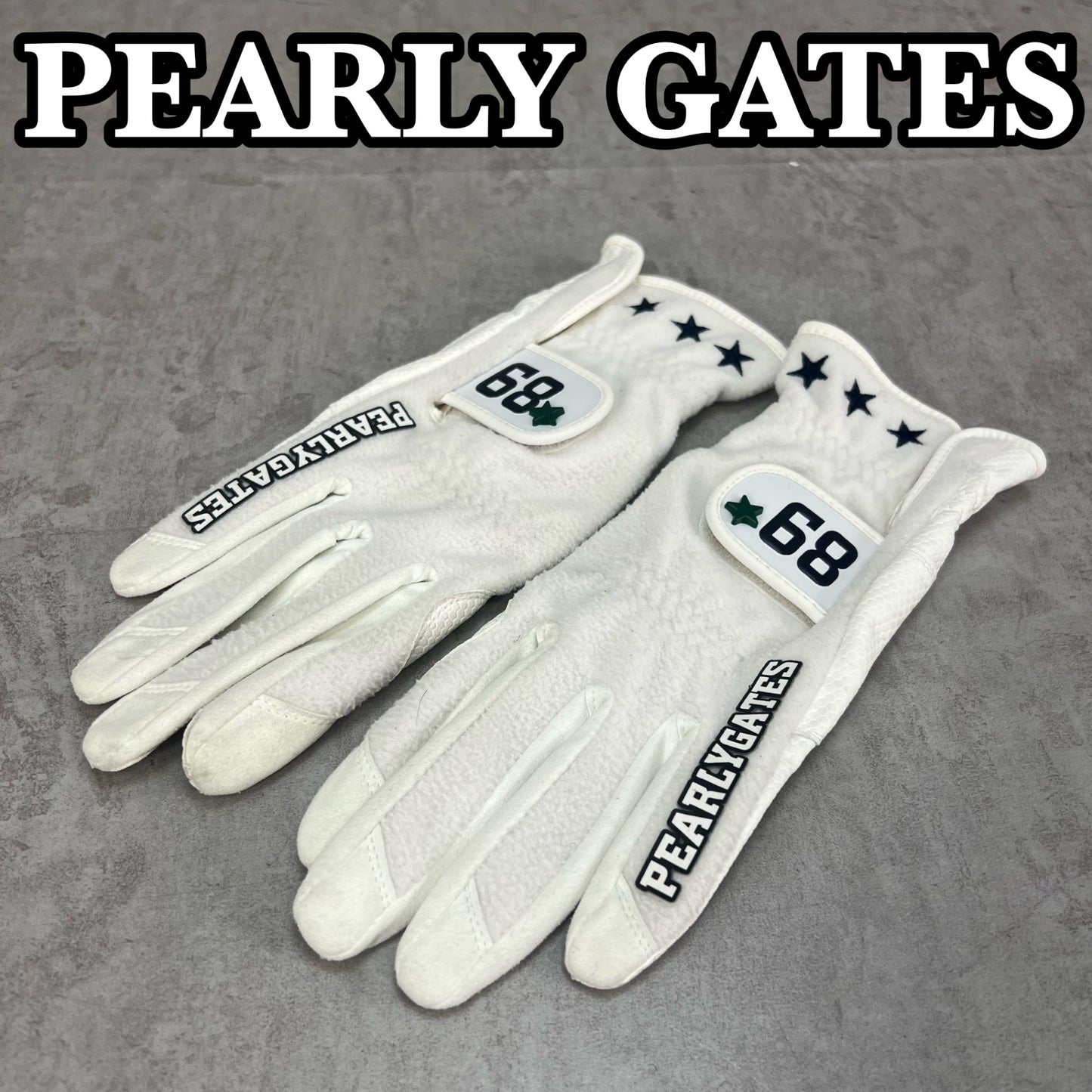 PEARLY GATES　ゴルフグローブ　レディース　ホワイト　Mサイズ　パーリーゲイツ　女性用