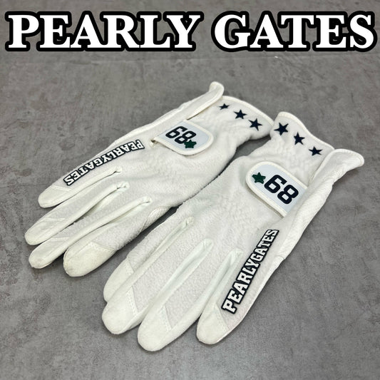 PEARLY GATES　ゴルフグローブ　レディース　ホワイト　Mサイズ　パーリーゲイツ　女性用