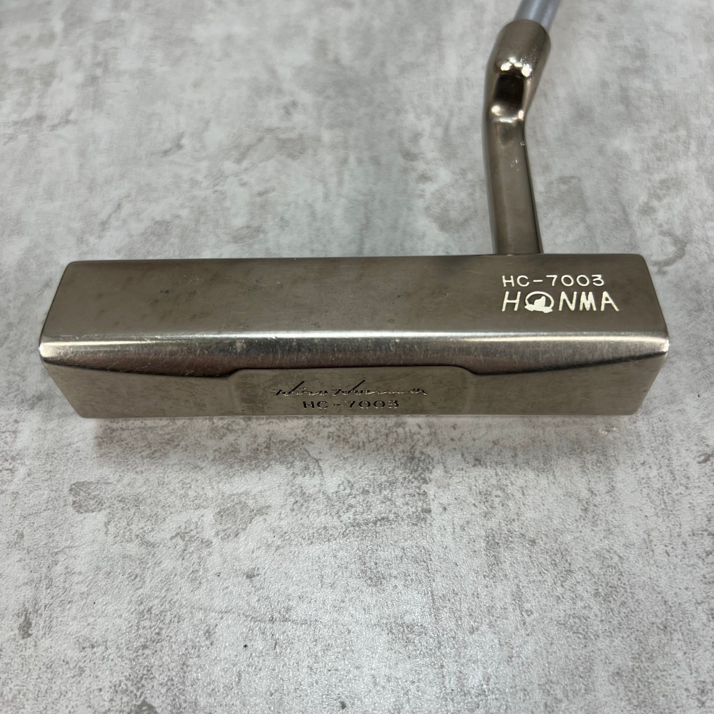 ホンマ　HC-7003　メンズゴルフ　パター　中空構造　ピン型　約34インチ　右利き　HONMA　CAVE PUTTER