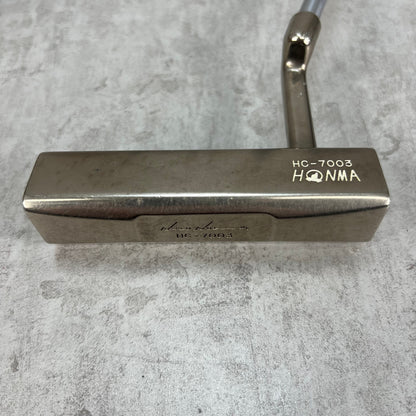 ホンマ　HC-7003　メンズゴルフ　パター　中空構造　ピン型　約34インチ　右利き　HONMA　CAVE PUTTER