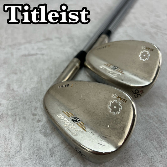 タイトリスト　ボーケイデザイン　SM5　メンズゴルフ　ウェッジ2本セット　S200　右利き用　アプローチ　サンド　52° 56° Titleist　VOKEY DESIGN