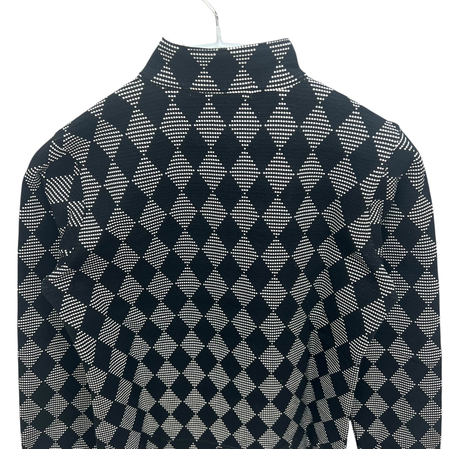 ホンマ　ベレス　メンズゴルフウェア　ハーフジップセーター　M　ブラック　黒　ホワイト　白　HONMA　BERES　長袖トップス