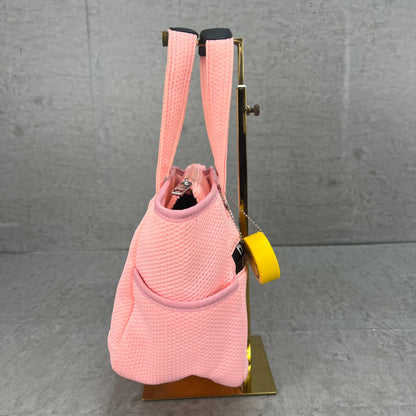 パーリーゲイツ　レディース　ゴルフラウンドバッグ　ピンク　ディンプル生地　カートバッグ　小物入れ　PEARLY GATES