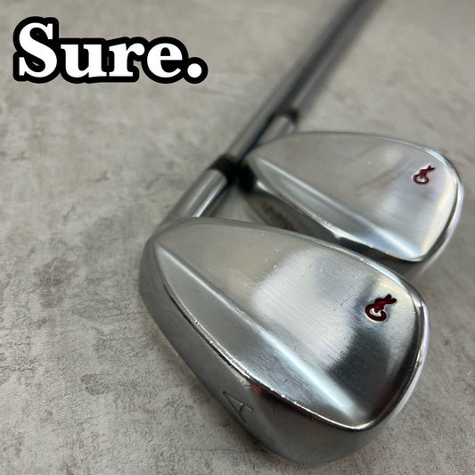 Sure　地クラブ　メンズゴルフ　ウェッジ2本セット　S200　右利き用　アプローチ　サンド　ダイナミックゴールド