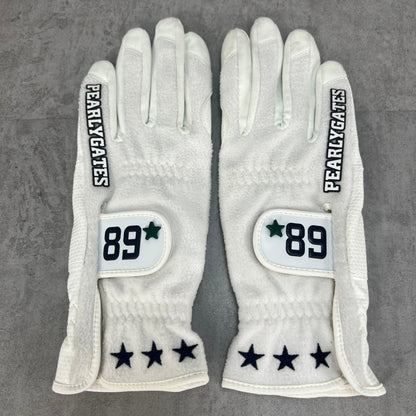 PEARLY GATES　ゴルフグローブ　レディース　ホワイト　Mサイズ　パーリーゲイツ　女性用