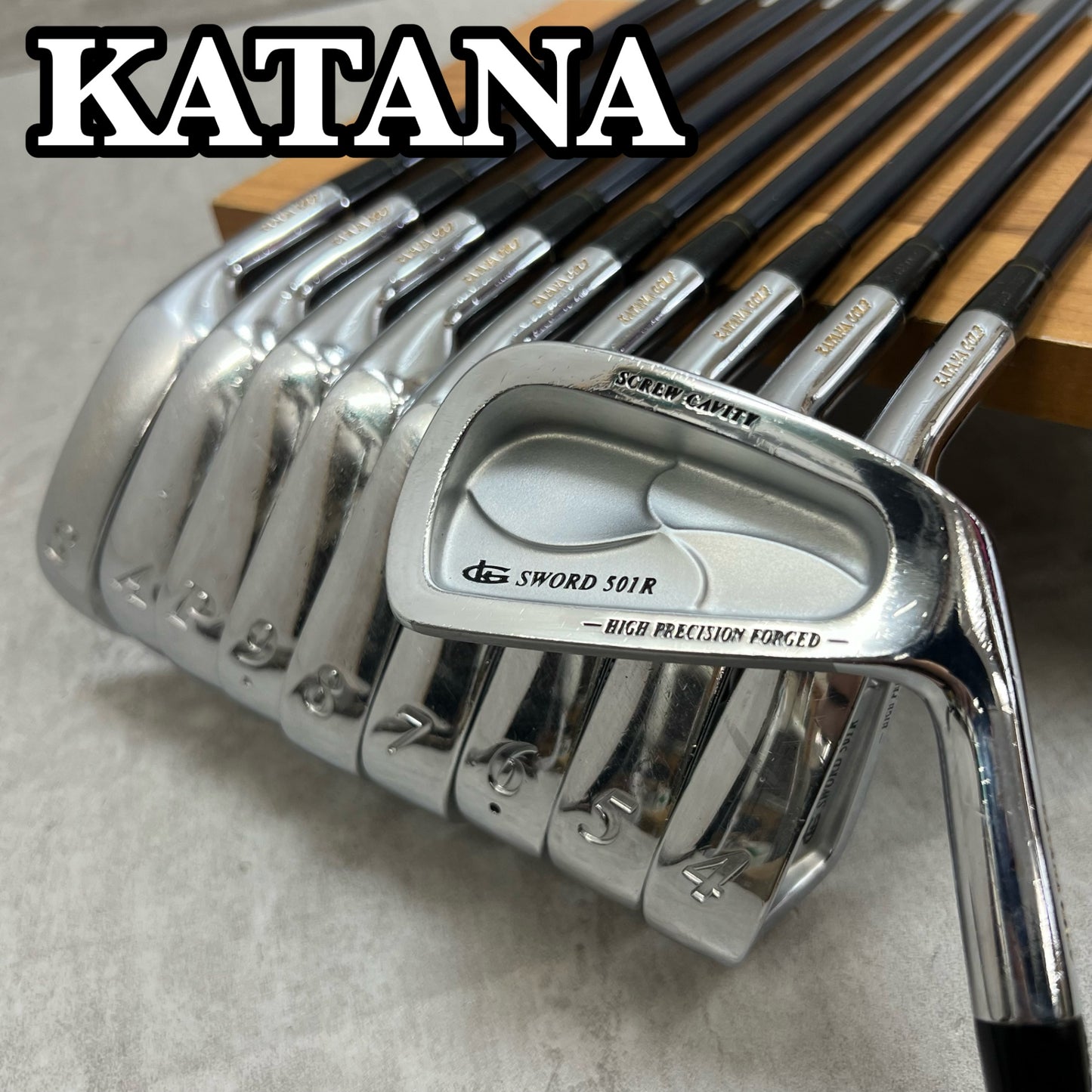 カタナ　ソード　501R　メンズゴルフ　アイアンセット　10本　S　右利き用　KATANA　SWORD