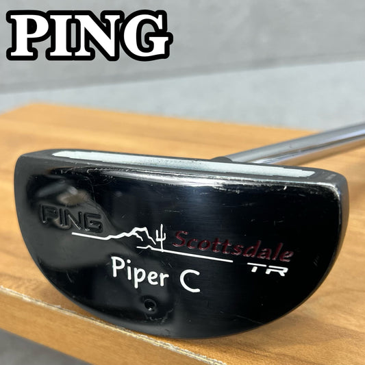 PING　Scottsdale TR Piper C　メンズゴルフ　パター　右利き用　33インチ　マレット型　センターネック　ピン　スコッツデール　パイパー