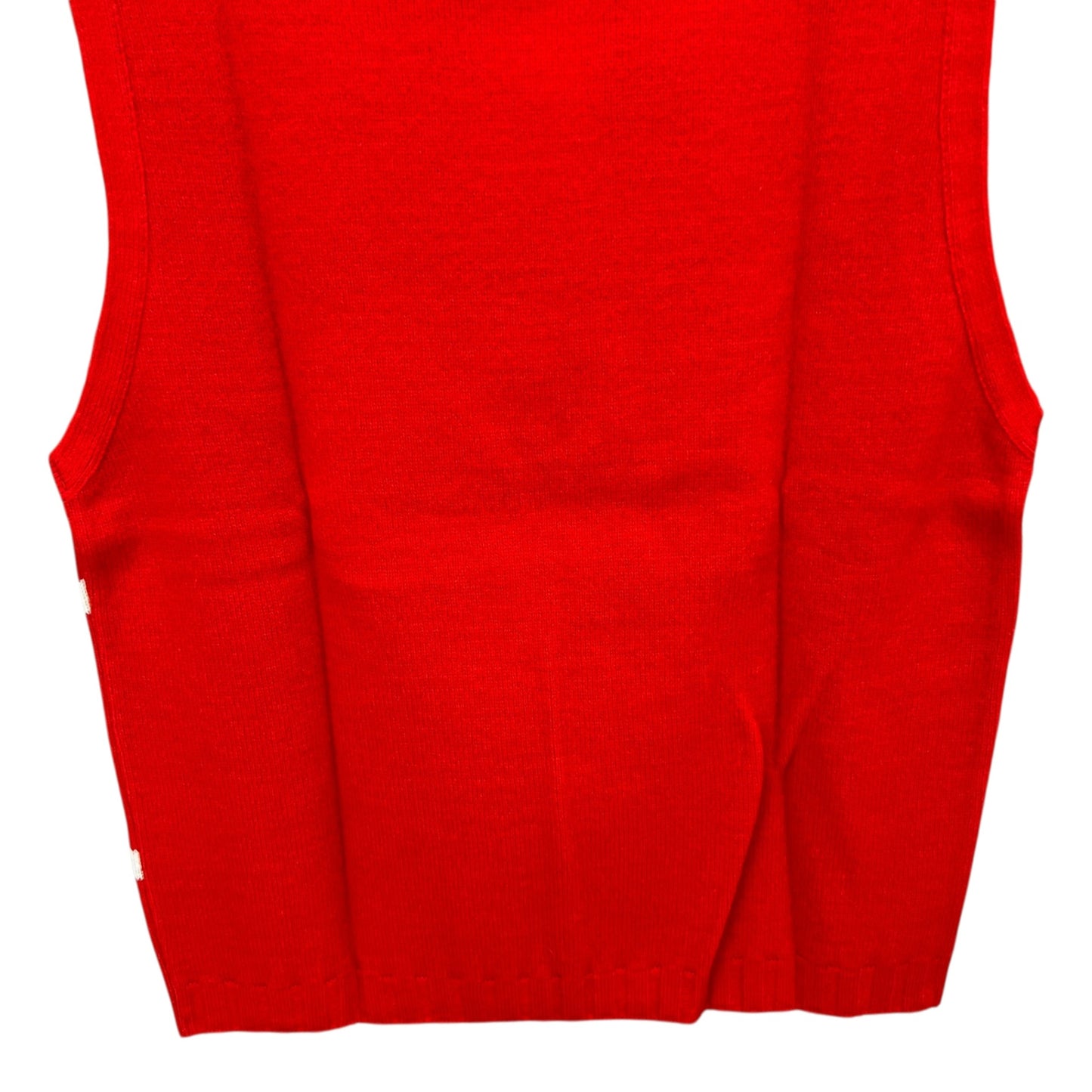 ミズノ　メンズゴルフウェア　ベスト　L　レッド　赤 ホワイト　白　チェック柄　Mizuno　アパレル