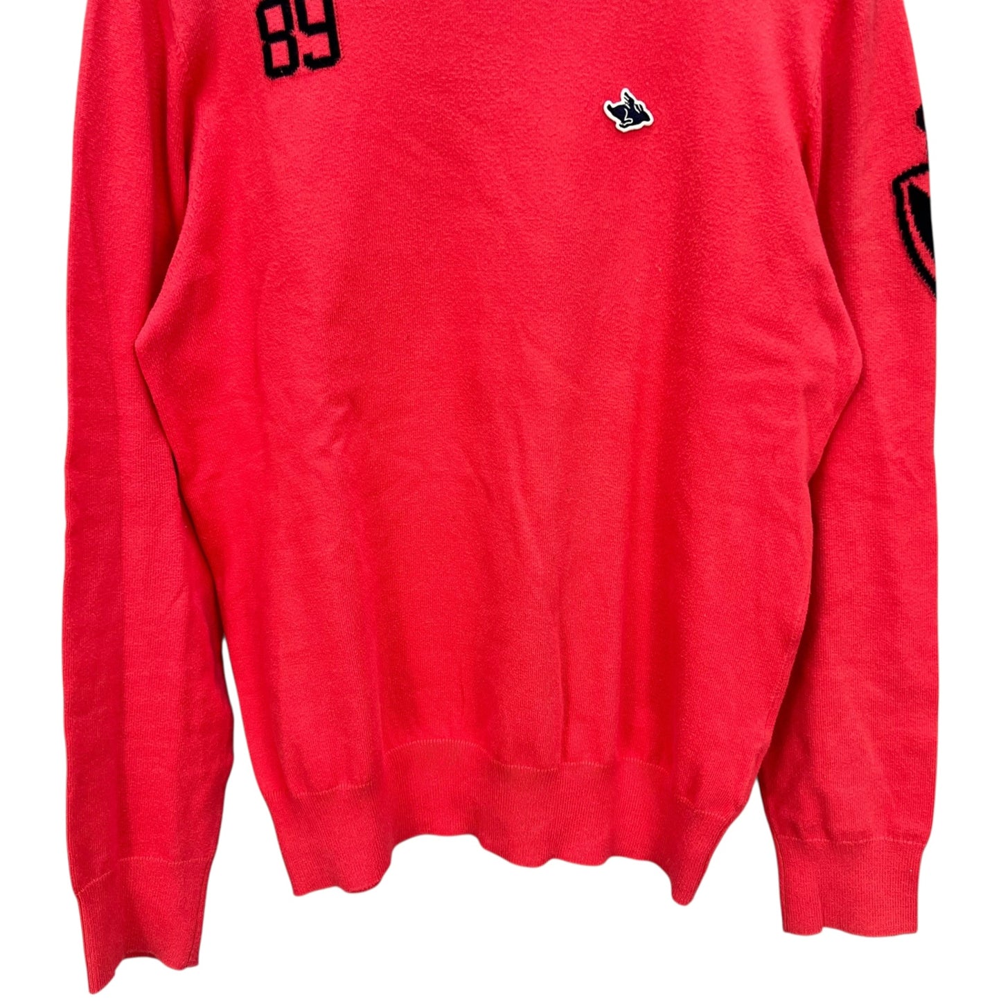 PEARLY GATES パーリーゲイツ　メンズ　男性用 長袖トップス ニットセーター　タートルネック　ピンク　5号　Lサイズ