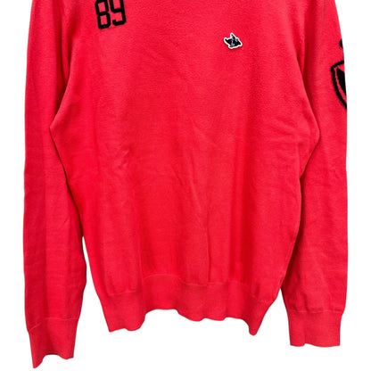 PEARLY GATES パーリーゲイツ　メンズ　男性用 長袖トップス ニットセーター　タートルネック　ピンク　5号　Lサイズ