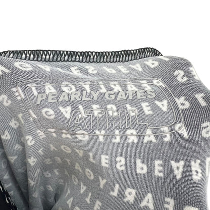 PEARLY GATES パーリーゲイツ　レディース　女性用 長袖トップス インナー　モックネック　総柄　ブラック　1号　Sサイズ