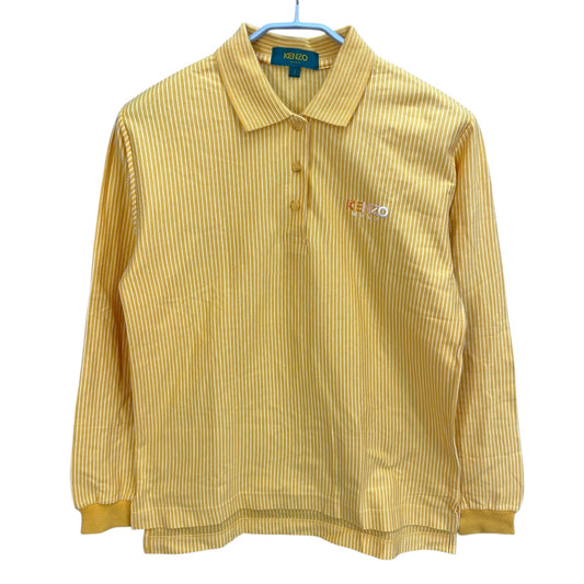 ケンゾー　メンズ　長袖トップス　ポロシャツ　2サイズ　イエロー　男性用ゴルフアパレル　KENZO