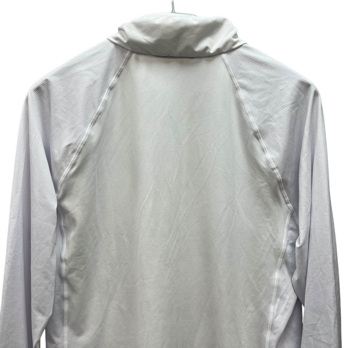 アダバット　メンズゴルフウェア　フルジップトップス　M　ホワイト　白　adabat 　長袖　アパレル