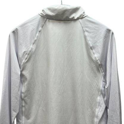 アダバット　メンズゴルフウェア　フルジップトップス　M　ホワイト　白　adabat 　長袖　アパレル