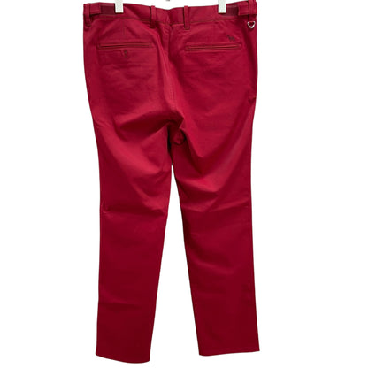 アダバット　メンズ　男性用　ボトムス　ワインレッド系　パンツ　ズボン　スラックス　ゴルフアパレル　adabat