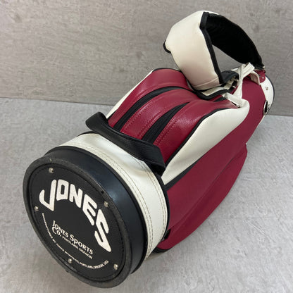 ジョーンズ　ライダー　ゴルフ用　キャディバッグ　カート式　マルーン　JONES
