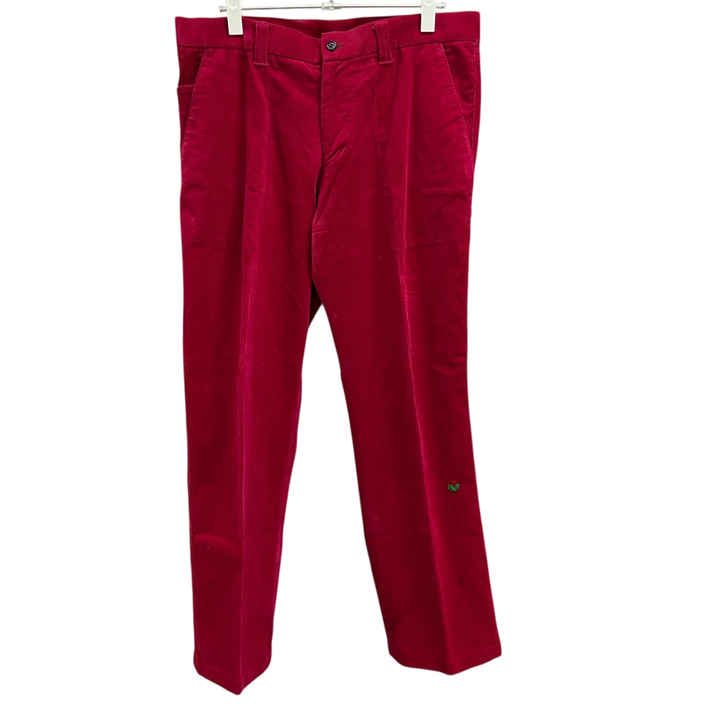 BLOOD SHIFT　メンズ　ボトムス　コーデュロイ　ワンポイントロゴ　パンツ　ズボン　スラックス　男性用　ゴルフアパレル　ブラッドシフト