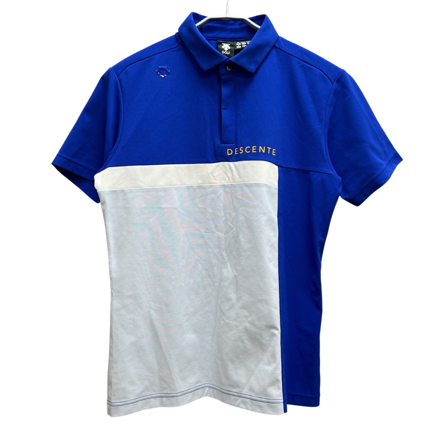 DESCENTE　デサント　メンズゴルフウェア　セットアップ　トップス　M　ボトムス　S　ブルー
