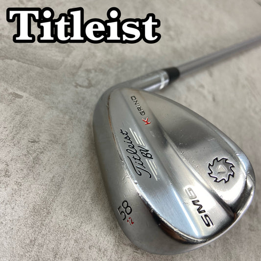 タイトリスト　ボーケイデザイン　SM6　K GRIND　メンズゴルフ　サンドウェッジ　SW　右利き用　S　Titleist　VOKEYDESIGN