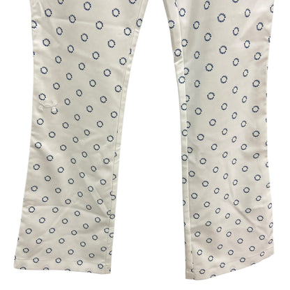 アンダーアーマー　メンズゴルフウェア　パンツ　SM　ホワイト　白　総柄　ズボン　スラックス　ロング　UNDER ARMOUR