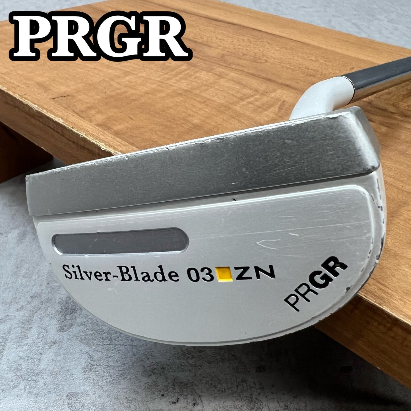 PRGR　プロギア　シルバーブレード03 ZN　メンズゴルフ　PT　パター　マレット　ショートネック	33インチ　右利き用