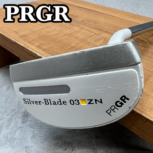 PRGR　プロギア　シルバーブレード03 ZN　メンズゴルフ　PT　パター　マレット　ショートネック	33インチ　右利き用