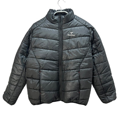 ツアーステージ　メンズゴルフウェア　中綿ジャケット　L　ブラック　黒　男性用アウター　ジャンパー　TOURSTAGE　防寒　冬