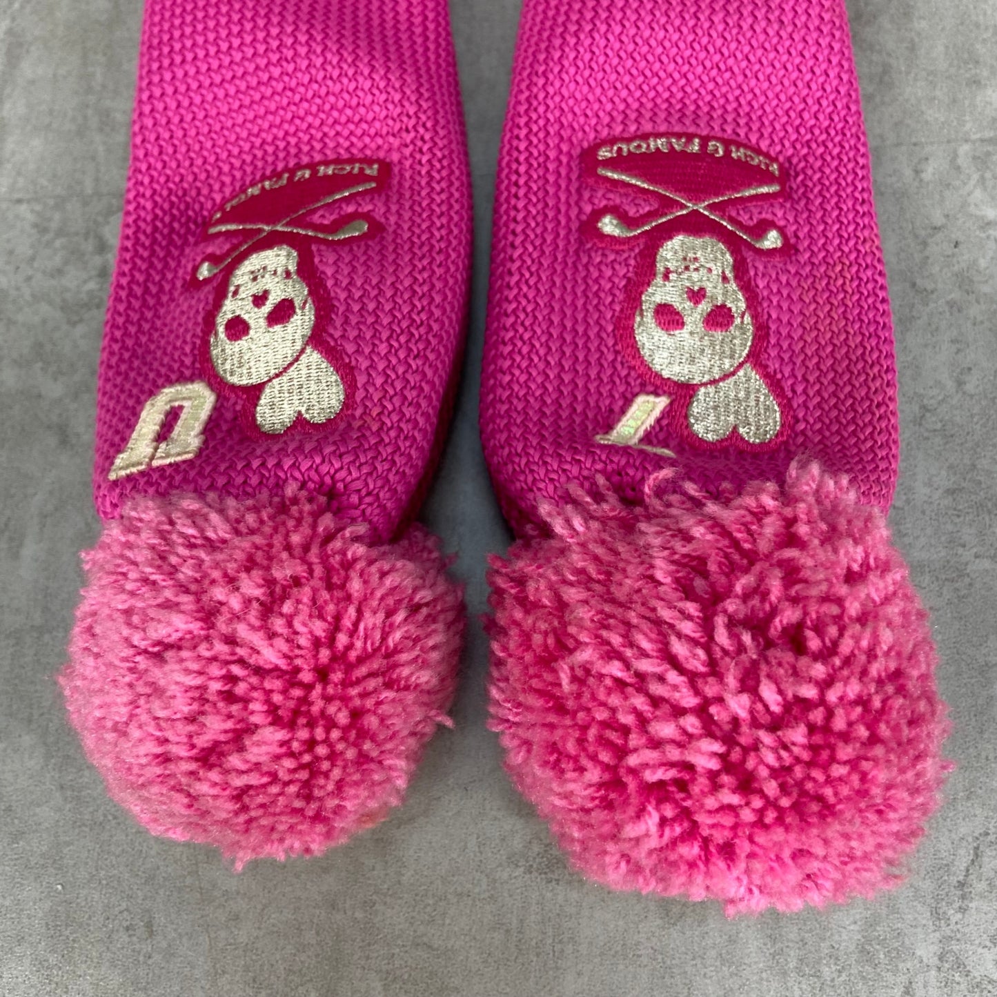 MARK＆LONA　ゴルフクラブ用ヘッドカバー　フェアウェイ　ユーティリティ　7W　UT　ピンク　マークアンドロナ