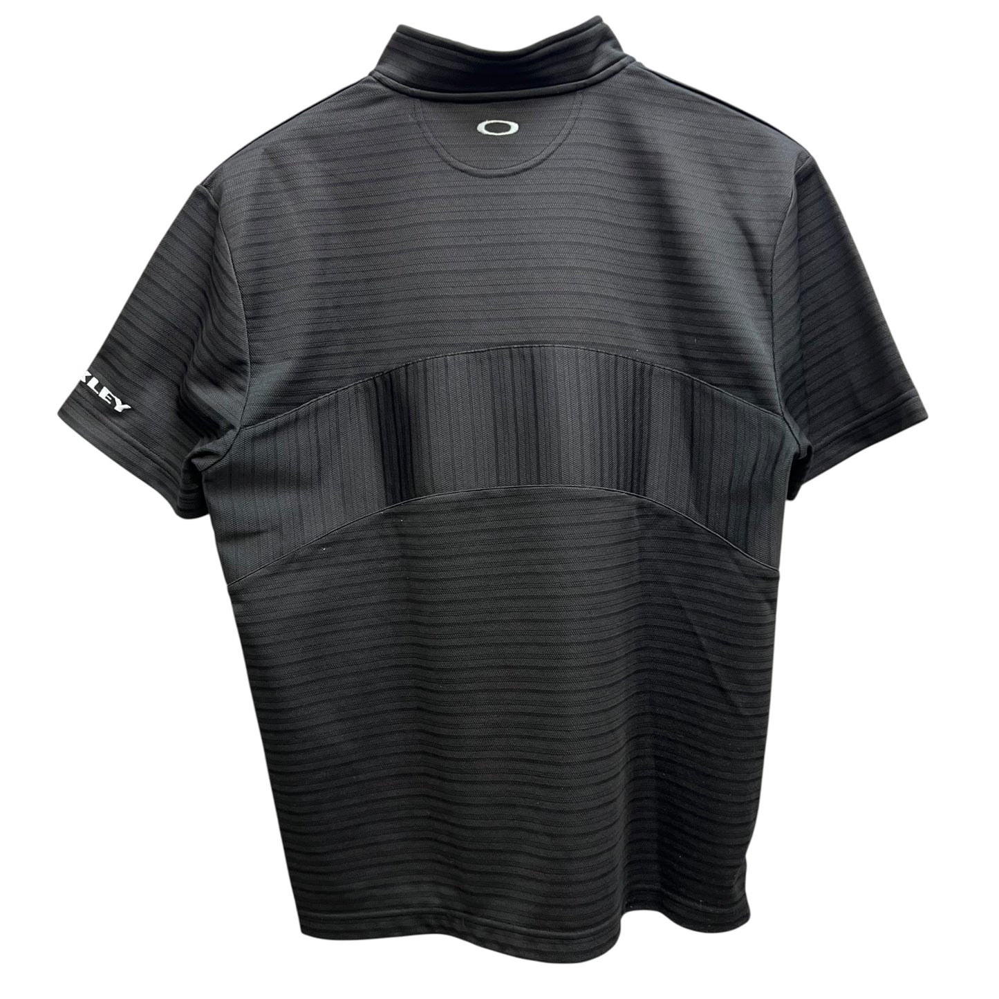 オークリー　ゴルフウェア　半袖ポロシャツ　M　ブラック　黒　ハーフジップ　メンズアパレル　OAKLEY