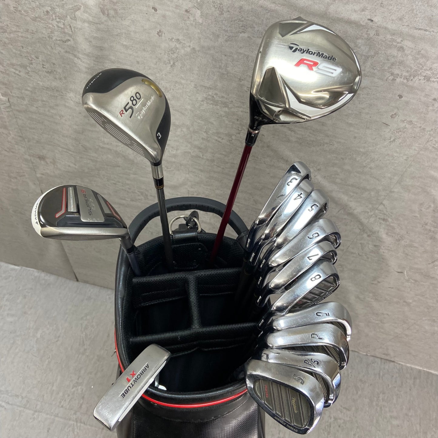 レフティー　テーラーメイド　アディダス　メンズゴルフセット　14本　左利き用　S　TaylorMade　adidas