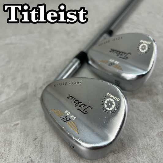 タイトリスト　SM4　メンズゴルフ　ウェッジ2本セット　S　右利き用　AW　SW　アプローチ　サンド　Titleist
