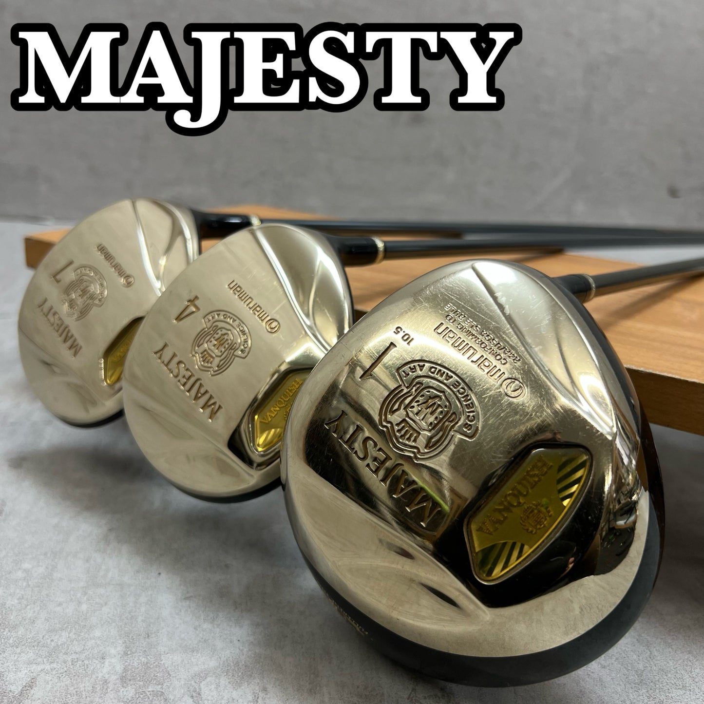 マジェスティ　バンキッシュ　メンズゴルフ　ウッド3本セット　R　右利き用　ドライバー　フェアウェイウッド　MAJESTY　VANQUISH