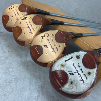 ホンマ　M-43 レディースゴルフ　パーシモンセット　4本　A 右利き用　木製　ウッド　HONMA